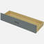 Lit plateforme double en bois avec tête de lit, tablettes et 2 tiroirs-121110611