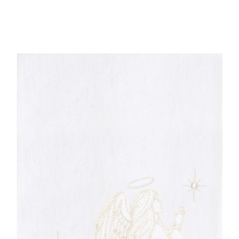Serviette champagne ange priant