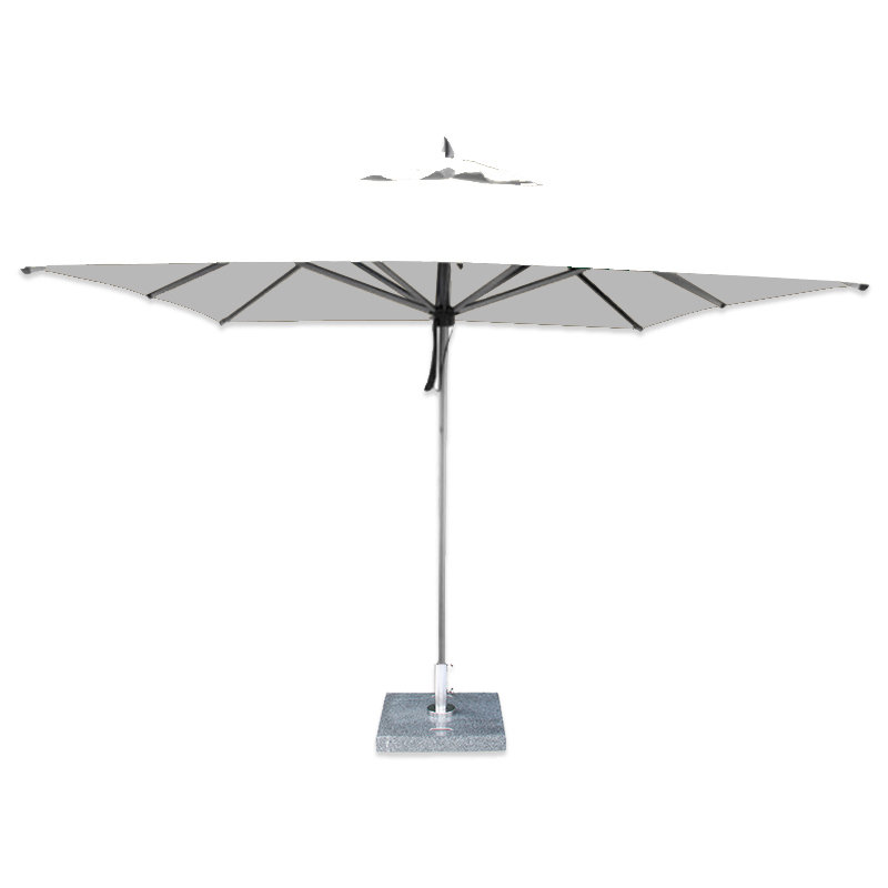 Parasol de marché Hurricane Square, Beige, H 132 po x l 132 po x P 132 po