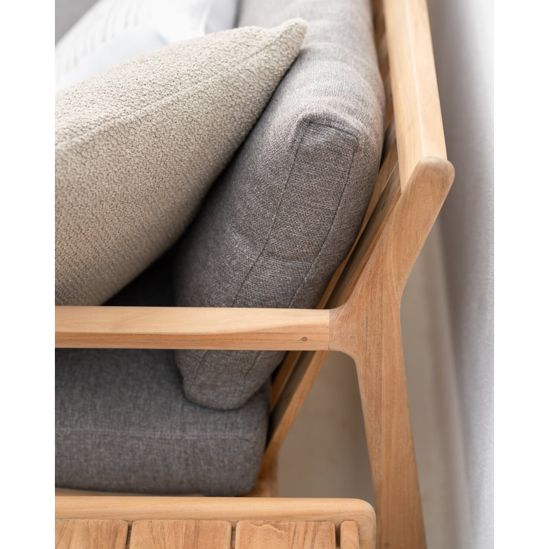 Mystic Ink Square Indoor/Outdoor Pillow Cover & Insert, Oat