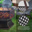 Round Charcoal Smokeless Fire Pit-879498639