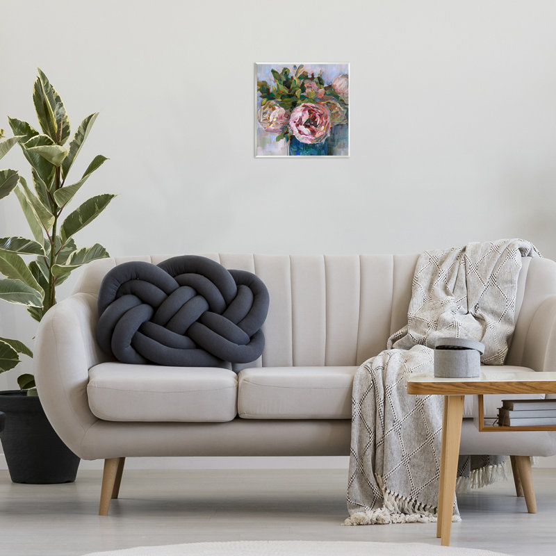 «Full Ranunculus Bouquet», art mural sur bois par Borcherding