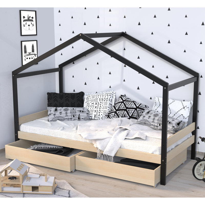 Huron Single (3') Cabin Bed House Beds with Storage Included