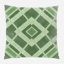 Fabric Geometric Microsuede Reversible Throw Pillow