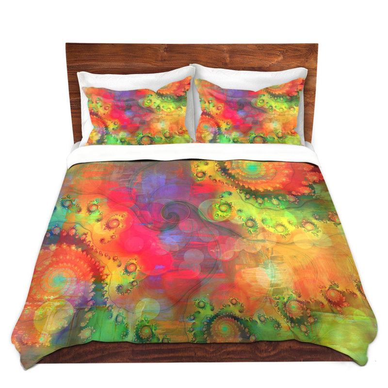 Ensemble de housse de couette cosmique rêve, 1 housse de couette grand + 2 taies standards