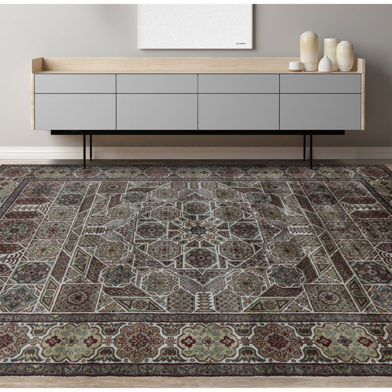 Wool Oriental Area Rug, Rectangle 8'1" x 10'2"