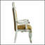 Ensemble de 2 chaises avec accoudoirs touffetés de couleur caramel et perle antique, combinant élégance et confort pour les intérieurs modernes