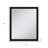 32" Dark Brown Wood Accent Mirror
