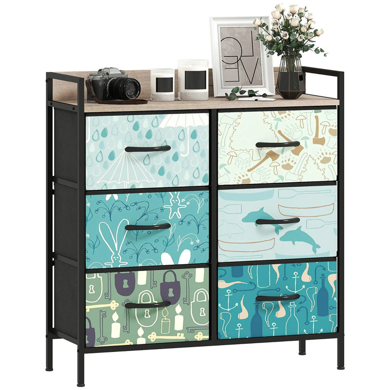 79 cm W Chest of 6 Drawers