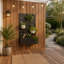 Lit de fleurs autoportant ou mural, lit de jardin en métal avec treillis pour plantes grimpantes