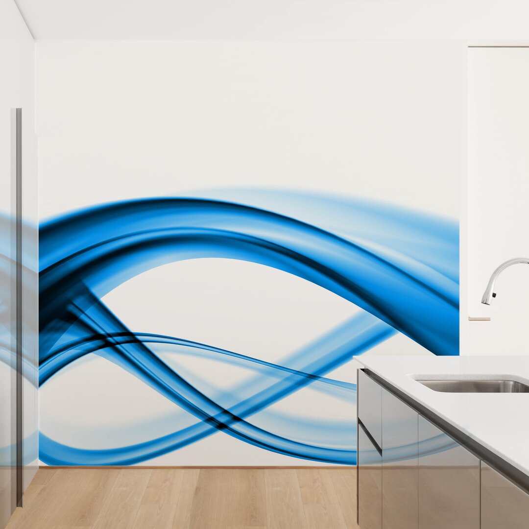 Strukturierte Tapete Blue Element 2,88 m x 288 cm