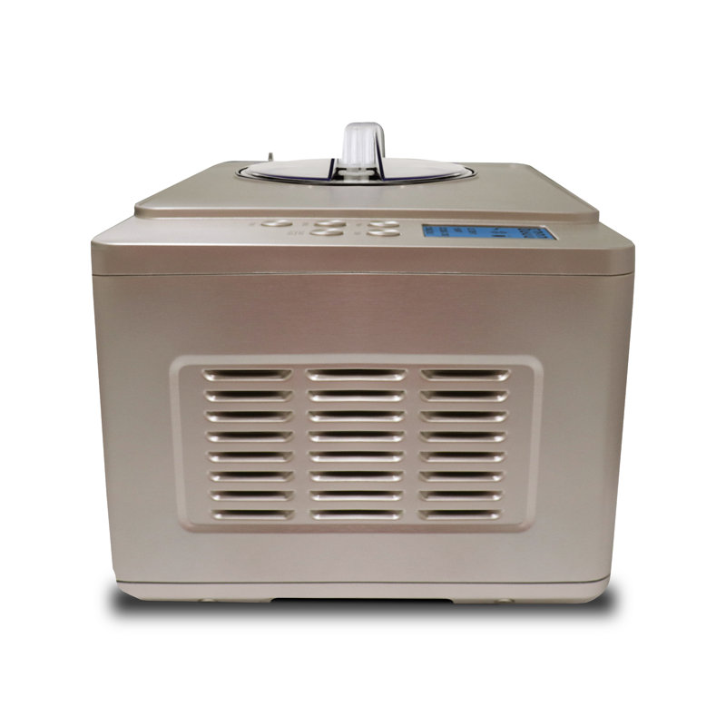 Whynter 2 Quart Ice Cream Maker and Yogurt Incubator with Stainless Steel Bowl in Champagne Gold