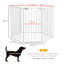 90cm H Panel Metal Pet Barrier With Door