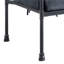 Fauteuil d'appoint à structure métallique avec revêtement gris, style tuyau d'eau, largeur du siège 61 cm, profondeur 51 cm, en velours, densité de mousse D20, poids du produit : 13,1 kg
