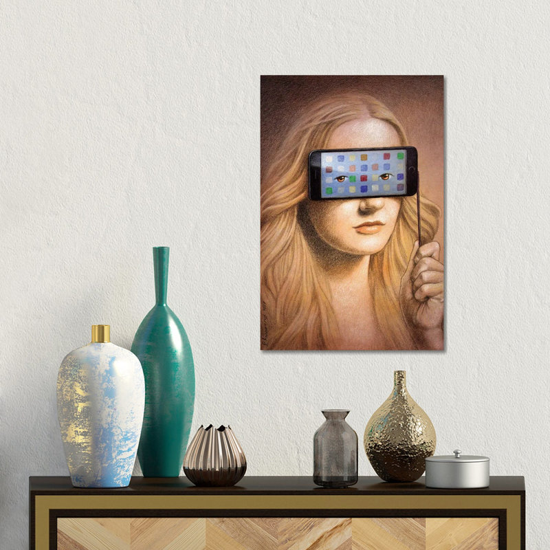 Mask 1 Piece Wall Art on Canvas, 30.48 cm H x 45.72 cm W, Wrapped Canvas