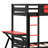 Wood Bunk Bed With Desk, Bunk Bed With Charging Station And Pegboard, Game Room Bunk Beds For Small Space-122259744-122259745