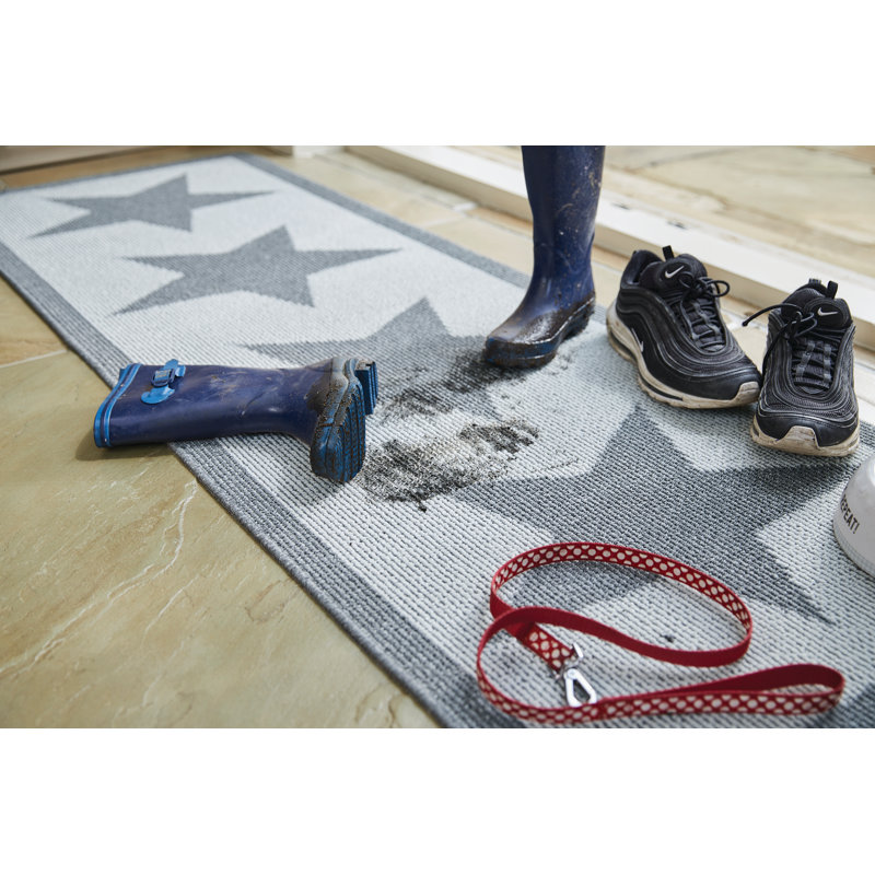 My Utility Star Kitchen Mat, Silver, Runner 67 x 200 cm