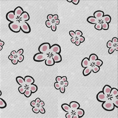 Tapis gris/zone noire à motifs