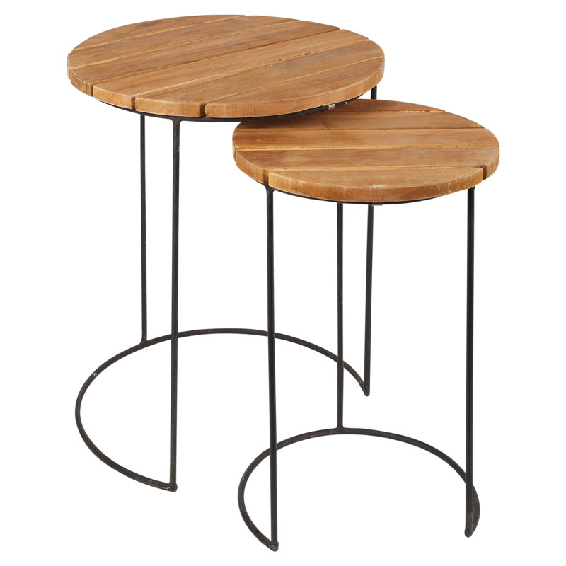 Teak Side Table 2 PCS Set