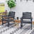 Weatherproof Patio Chairs Set Of 2, Weatherproof Hips Outdoor Dining Chair With Ergonomics Wide Seat, 400lbs Capacity Outdoor Chairs For Garden, Lawn & Backyard-1882219394