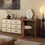 Coiffeuse avec miroir lumineux, 6 tiroirs