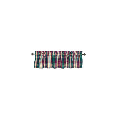 Waterhouse Cotton Plaid Tailored Window Valance