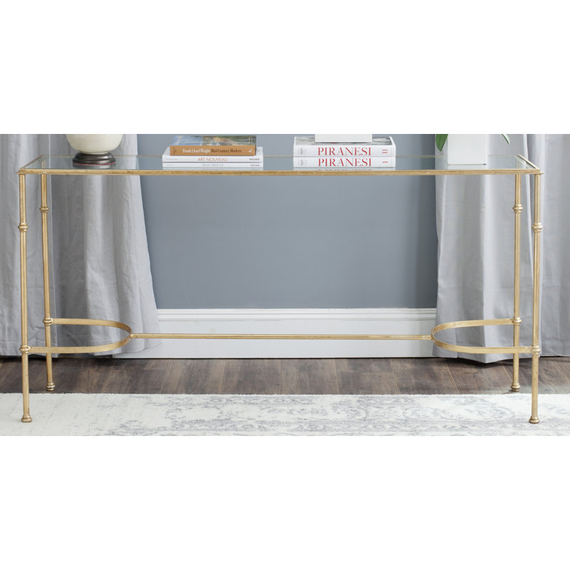Cooe 63'' Glass Top Console Table
