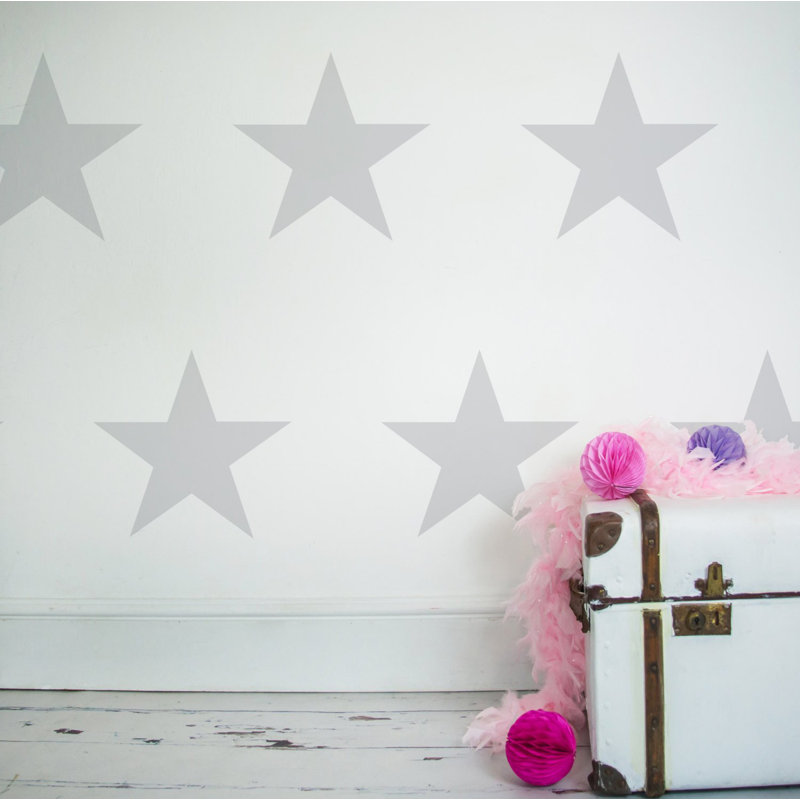 Abstract Wall Decal, Light Grey
