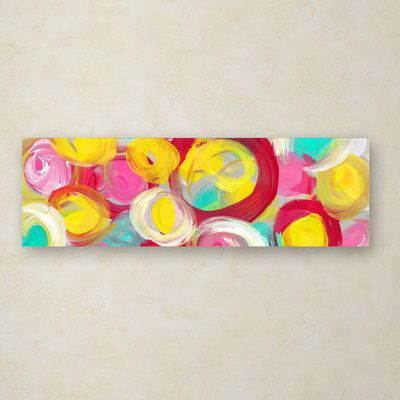 «Gregy Amy Vangsgard Rose Garden Circles», reproduction d'art sur toile tendue