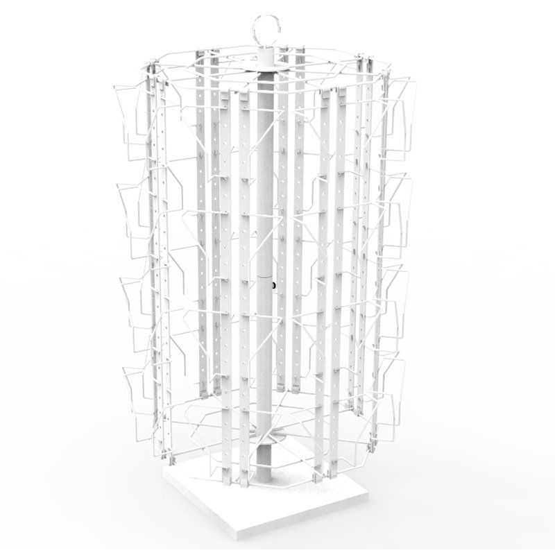 32 Pockets Adjustable Greeting Card Rack 4x6"-7x5" Horizontal Vertical Post Card Display, White