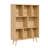 31.5" Bookcase Sideboard Storage Shelf 3-Shelf 8-Module with 4 Solid Wood Legs-191981091