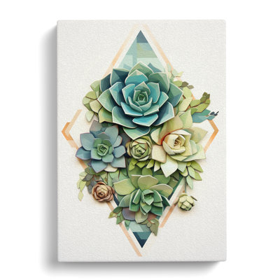 Succulent Geometric - No Frame Print