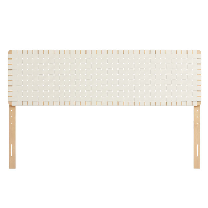 Modway Sparta Solid Wood Headboard, Beige, King
