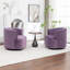 Fauteuil demi-tonneau pivotant rembourré Tybias-614981181