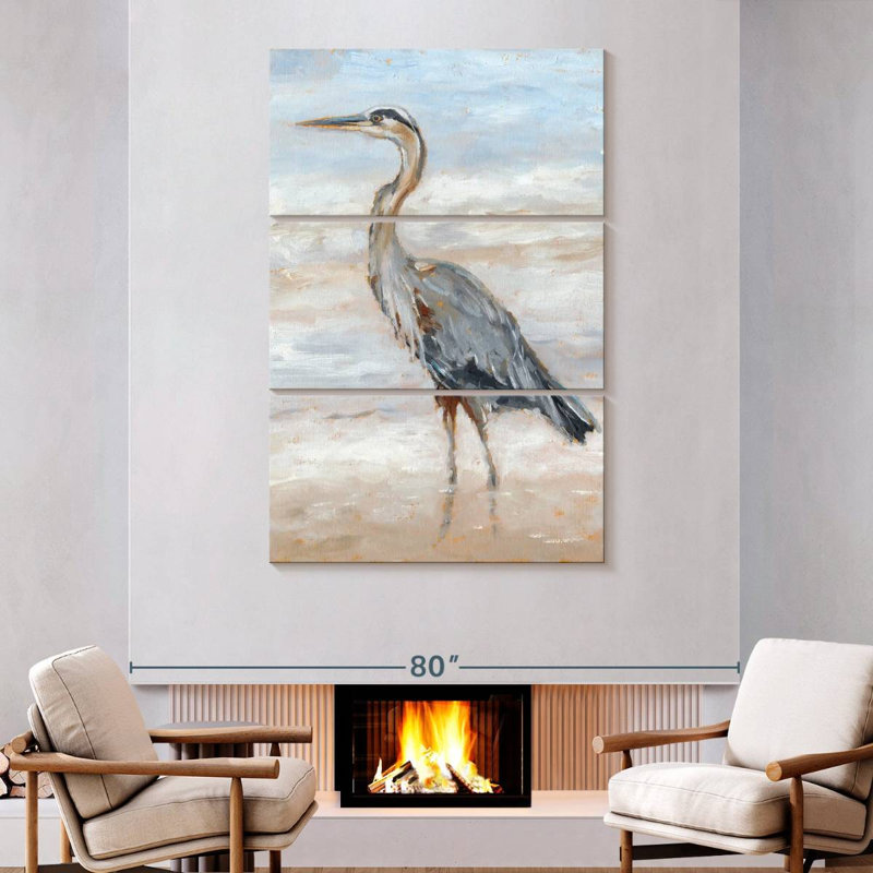 Brampt Beach Heron II, 74" H x 48" W
