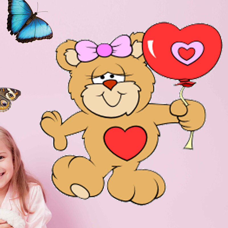 Adhésif décoratif Valentines, H 48 po x l 47,5 po