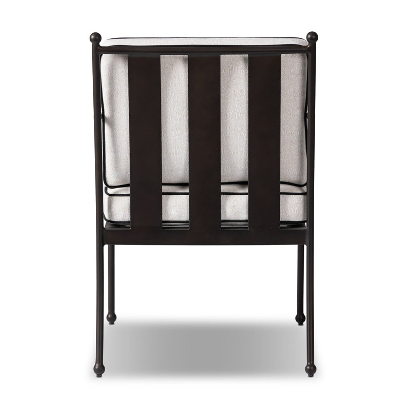 Tally Outdoor Dining Armchair - Box Cushion-Alessi Linen