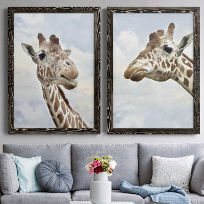 Smiley - Ensemble de 2 photos sur toile tendues