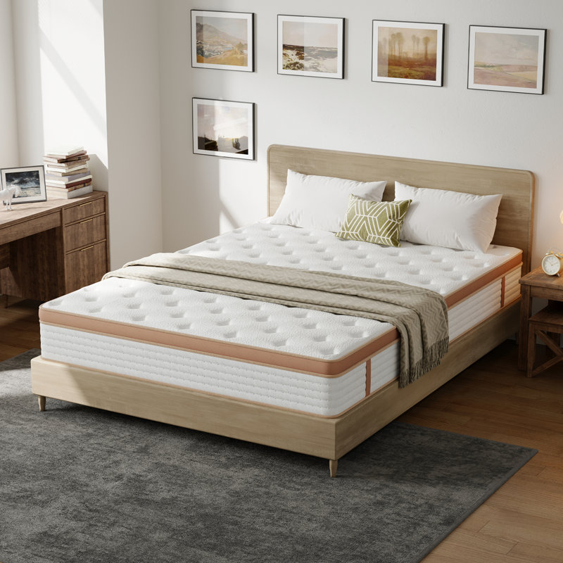 DILORA Full Mattress, 10"  Hybrid Mattress in a Box , Memory Foam & Pocket Springs, Back Pain, Extra Edge Support, Medium Firm Fiberglass-Free