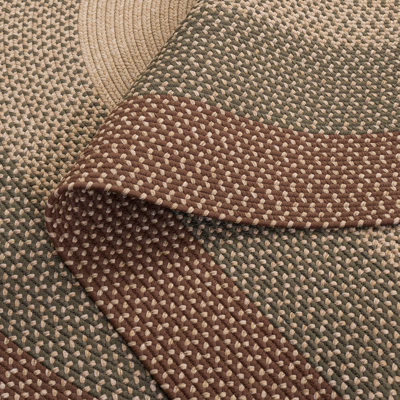 Tapis d'intérieur / extérieur tressé tissé à la main Performance, Ovale 4 pi x 6 pi