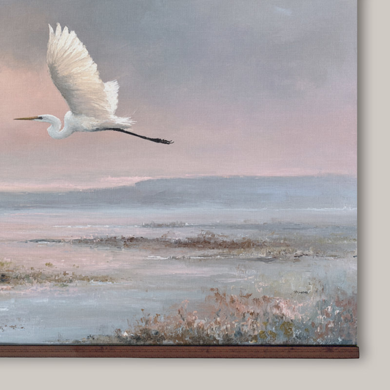 Tapisserie «Coastal Egret Marsh», H 40 po x l 60 po