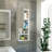Bathroom Cabinet, With Two Internal Shelves, Two External Shelves And Single Door, White-1187824660