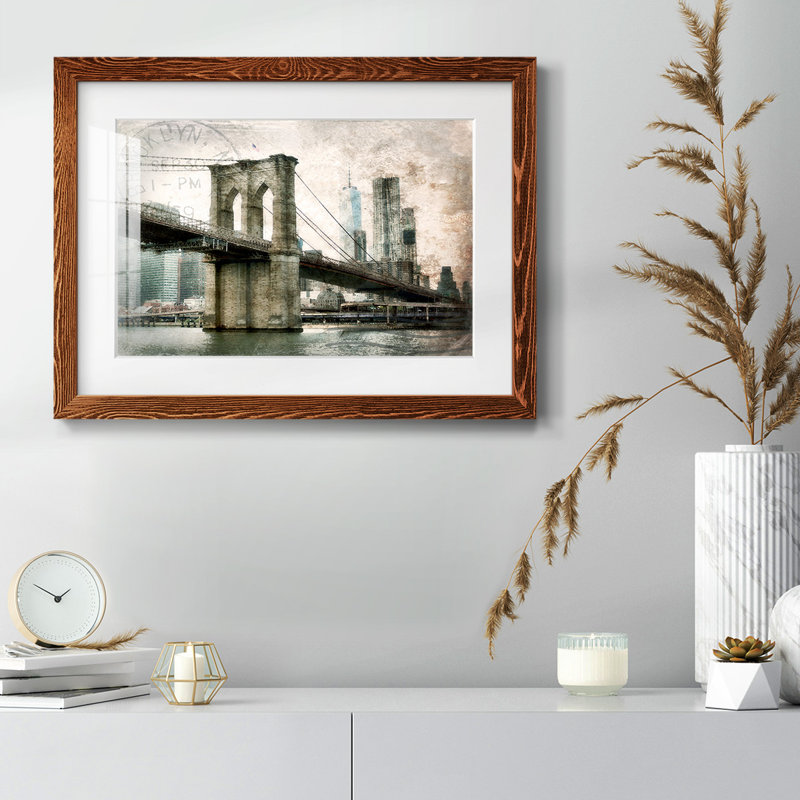 Pont de Brooklyn, New York, Érable, H 18 po x l 26 po x P 1,5 po