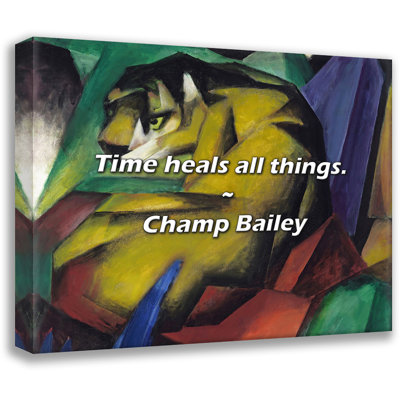 Champ Bailey Quote: Time heals all things.