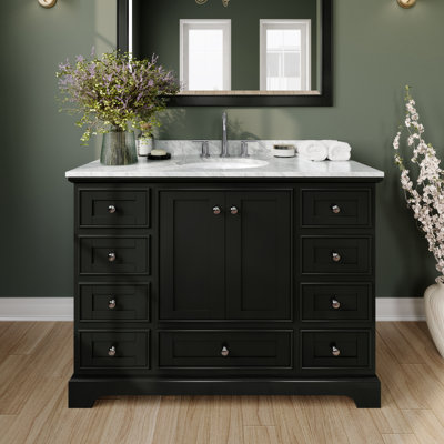 Ensemble de meuble-lavabo simple 48 "avec miroir Deborah