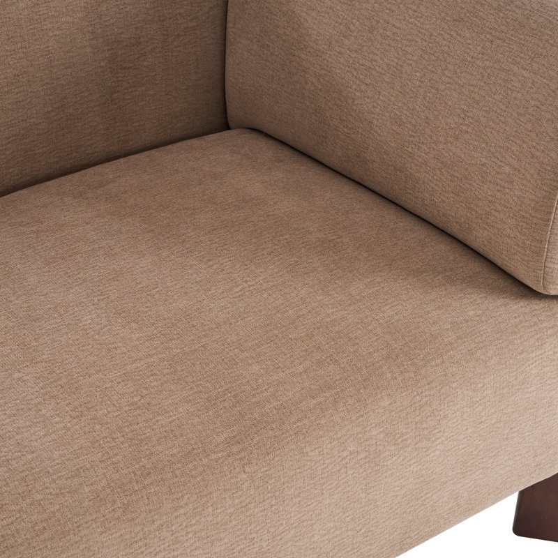 Canapé Orson Mid-Century, Brun pâle