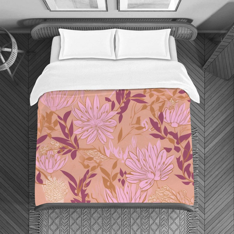 Floral Duvet Cover, Queen Duvet Cover