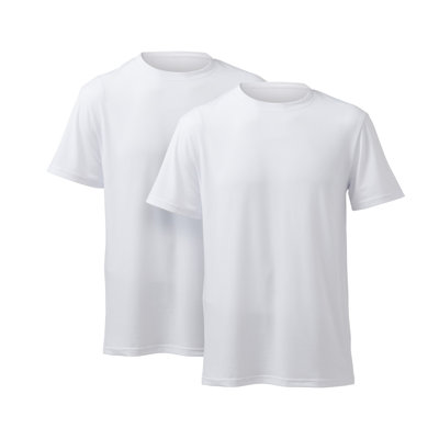 Cricut Men's Crew-Neck T-Shirt Blanks, White, XXL, 2 ct
