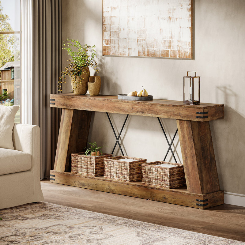 180cm Console Table, Brown