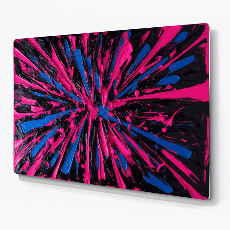 Art mural en métal Neo Expressionism 16, H 240 po x l 360 po x P 0,05 po